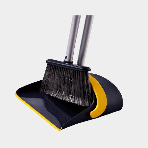 Home-5.jpg Yocada Broom and Dustpan Set Upgrade 52" Long Handle Upright Stand Up Dustpan - Image 1